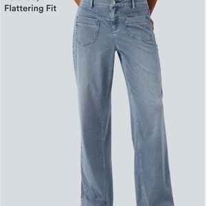 HALARA Light Blue Flare Jeans